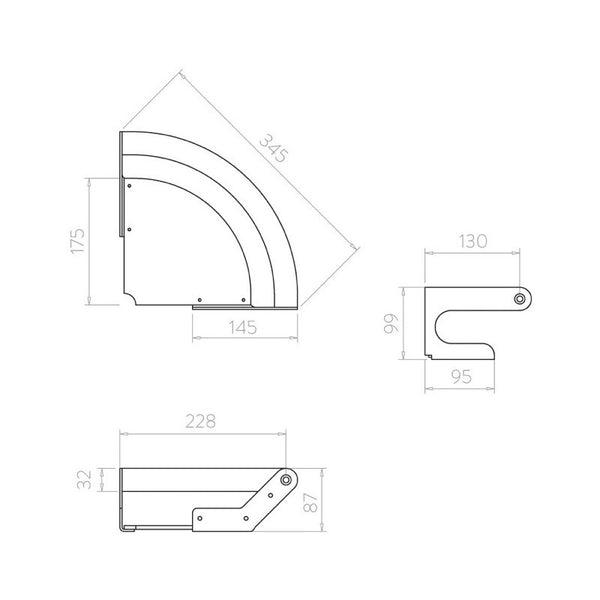 Elegance Shower Shelf Grab Rail Image 2