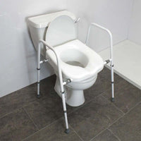Mowbray Lite Adjustable Width Toilet Seat and Frame - Flatpack