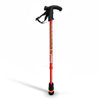 Flexyfoot Derby Handle Telescopic Walking Stick - Blue