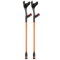 Flexyfoot Soft Grip Open Cuff Crutches - Black