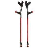 Flexyfoot Comfort Grip Open Cuff Crutches - Orange