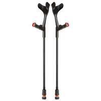 Flexyfoot Comfort Grip Open Cuff Crutches - Orange