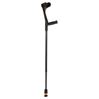Flexyfoot Premium Carbon Fibre Folding Soft Grip Crutches - Black