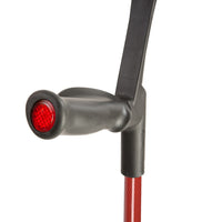 Flexyfoot Premium Carbon Fibre Comfort Grip Folding Crutches - Black