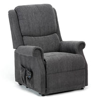 Indiana Petite Single Motor Electric Riser Recliner Chair - Berry