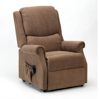 Indiana Petite Single Motor Electric Riser Recliner Chair - Berry