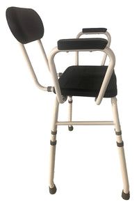 Modular Perching Stool with Padded Arms and Back