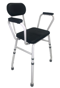 Modular Perching Stool with Padded Arms and Back