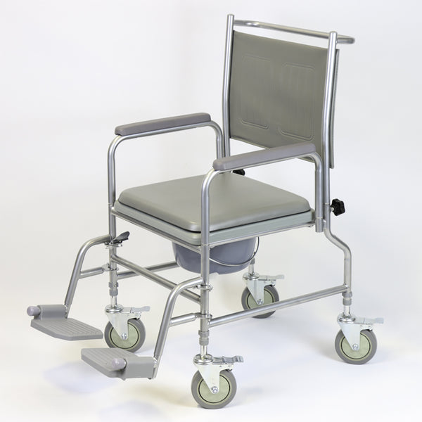 NRS Height Adjustable Wheeled Commode Image 3