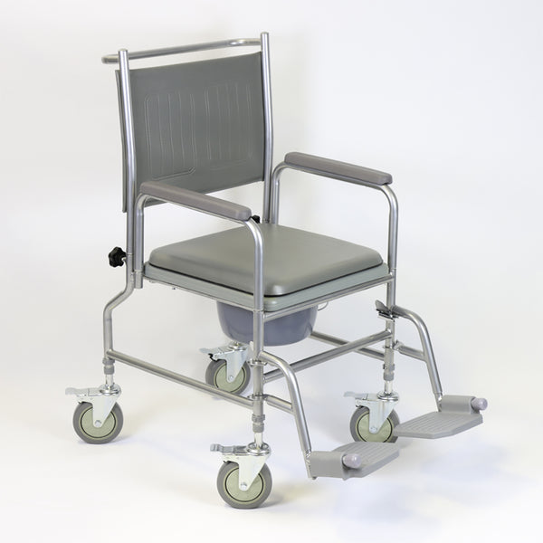 NRS Height Adjustable Wheeled Commode Image 4