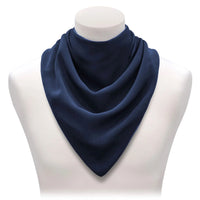 Neckerchief Style Dribble Bib - Navy