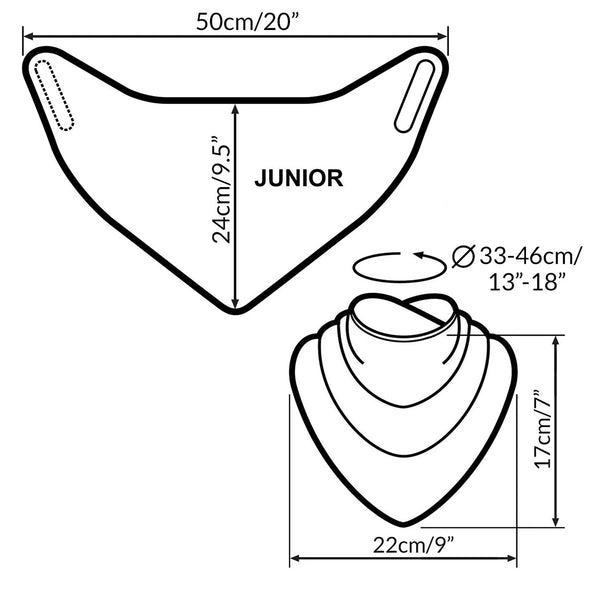 Junior Neckerchief Style Dribble Bib Image 4