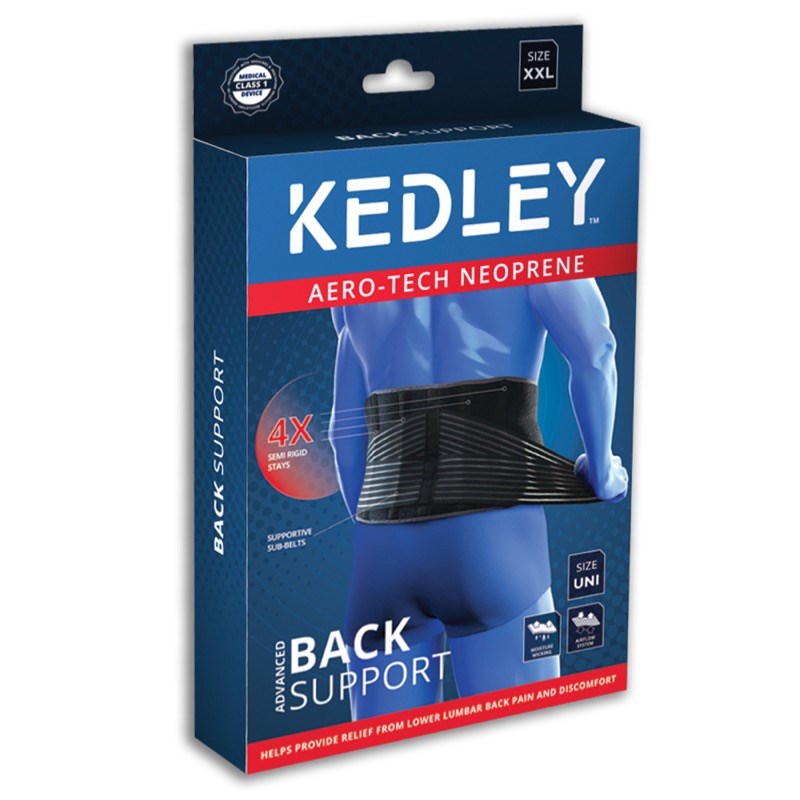 Kedley Aero-Tech Neoprene Advanced Back Support | Back Supports ...