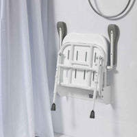 NRS Folding Shower Seat with Legs, Back and Arms