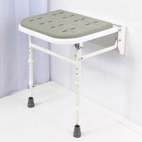 NRS Folding Shower Seat with Legs and Padded Seat