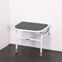 NRS Folding Shower Seat with Legs and Padded Seat