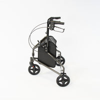 NRS Three Wheel Steel Rollator - Silver