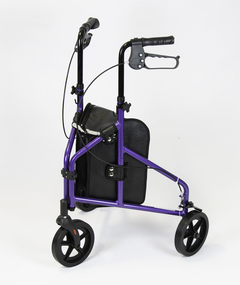 NRS Three Wheel Aluminium Rollator | 3 Wheel Walkers | Manage At Home