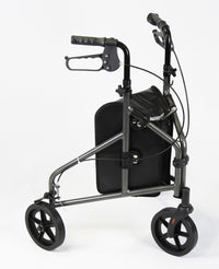 NRS Three Wheel Aluminium Rollator - Orange