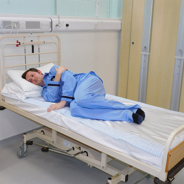 Satin SIBA Sheets - 2-Way Base Sheet with Elasticated Straps Image 5