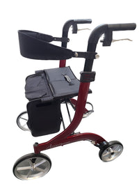 Integrity Aries Premium Rollator - Metallic Dark Red