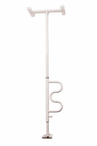 Bath Security Pole and Curved Grab Bar