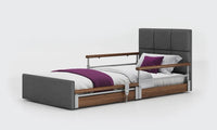 Solo Comfort Plus Profiling Floor Bed - Meteor (Leatherette)