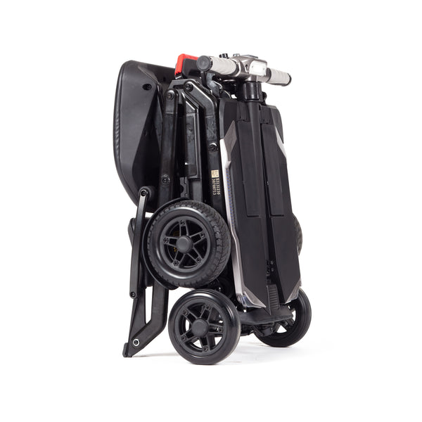 Folding scooter in folded state