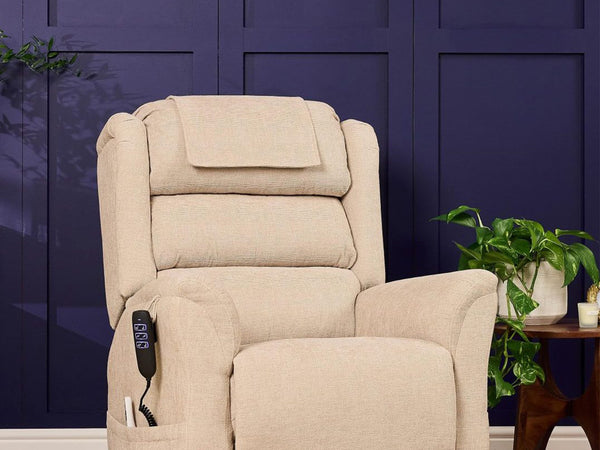 Sanford chairWoman in reclined chairWoman sitting on chairChair Handset Control