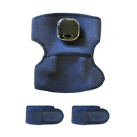 Lifemax 3 in 1 Heated Vibration Massager with two adjustable straps below a neoprene abdominal belt, front view.