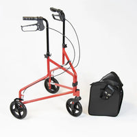 NRS Three Wheel Steel Rollator - Blue