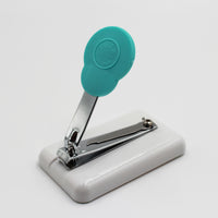 Easi-Grip Table-Top Finger Nail Clipper with non-slip base on white background, front view.