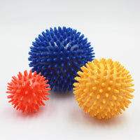 Homecraft Massage Balls set for circulation and tension relief on a white background, front view.