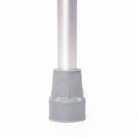 Coopers Adjustable Comfort Grip Crutches rubber tip support close-up.