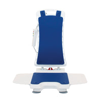 Drive Bellavita NOVA Bathlift with removable backrest and waterproof handset, designed for safe bath entry and exit, angled side view.