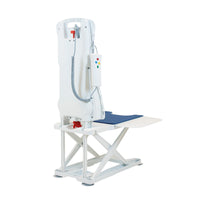 Drive Bellavita NOVA Bathlift with waterproof handset and removable backrest, upright position, front view.