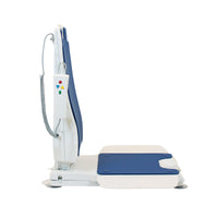 Drive Bellavita NOVA Bathlift with removable backrest and waterproof handset, side view.