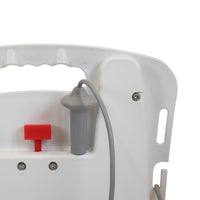 Drive Bellavita NOVA Bathlift handle with red button and waterproof corded handset, close-up.