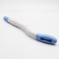 Buckingham Easywipe Toilet Tissue Aid with ergonomic handle on white surface, close-up view.