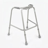 Trulife Childrens Walking Frame, lightweight and height-adjustable with four legs and rubber tips, front view.