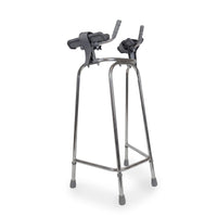 Trulife Compact Trough Frame with padded forearm supports and hand grips, designed for stability, front view.