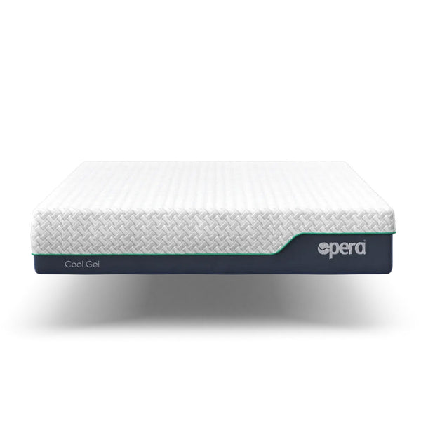 Opera Beds Cool Gel Adjustable Mattress with memory foam, displayed on a plain background, front view.