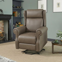 Delby Dual Motor Leather Riser Recliner Chair