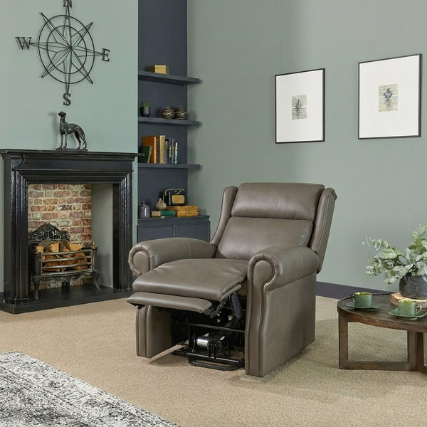 Delby Dual Motor Leather Riser Recliner Chair Image 3