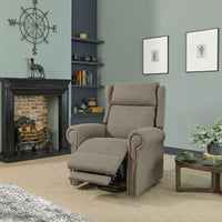 Delby Dual Motor Riser Recliner Chair - Stone