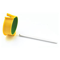 Easi-Grip Arm Support Cuff with plastic blade, product on plain background, front view.