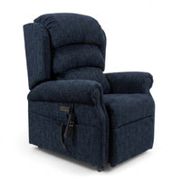 Repose Seating ErgoRise Dual Motor Tilt-In-Space Chair with padded cushions, adjustable headrest and remote control, front view.