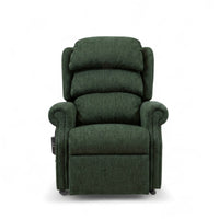 Repose Seating ErgoRise Dual Motor Tilt-In-Space Chair with lumbar support and cushioning on white background, front view.