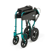 Days Escape Lite lightweight foldable wheelchair for easy transport, side view.