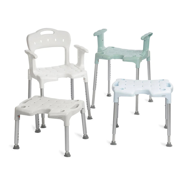 Etac Swift Shower Chair with Armrests - Blue (Clearance) Image 2